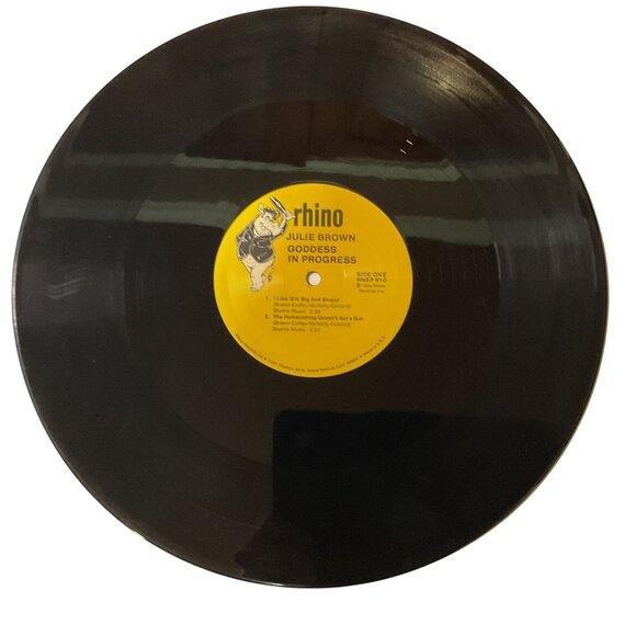 Julie Brown "Goddess In Progress" Vinyl LP - 1984 Rhino Records - Picture 5 of 6